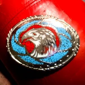 HEAVY Vintage Silver Belt Buckle.